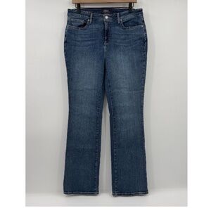 NYDJ Jeans Women 10 Blue Barbara Bootcut Denim Stretch Mid Rise Y2K 90s LiftTuck